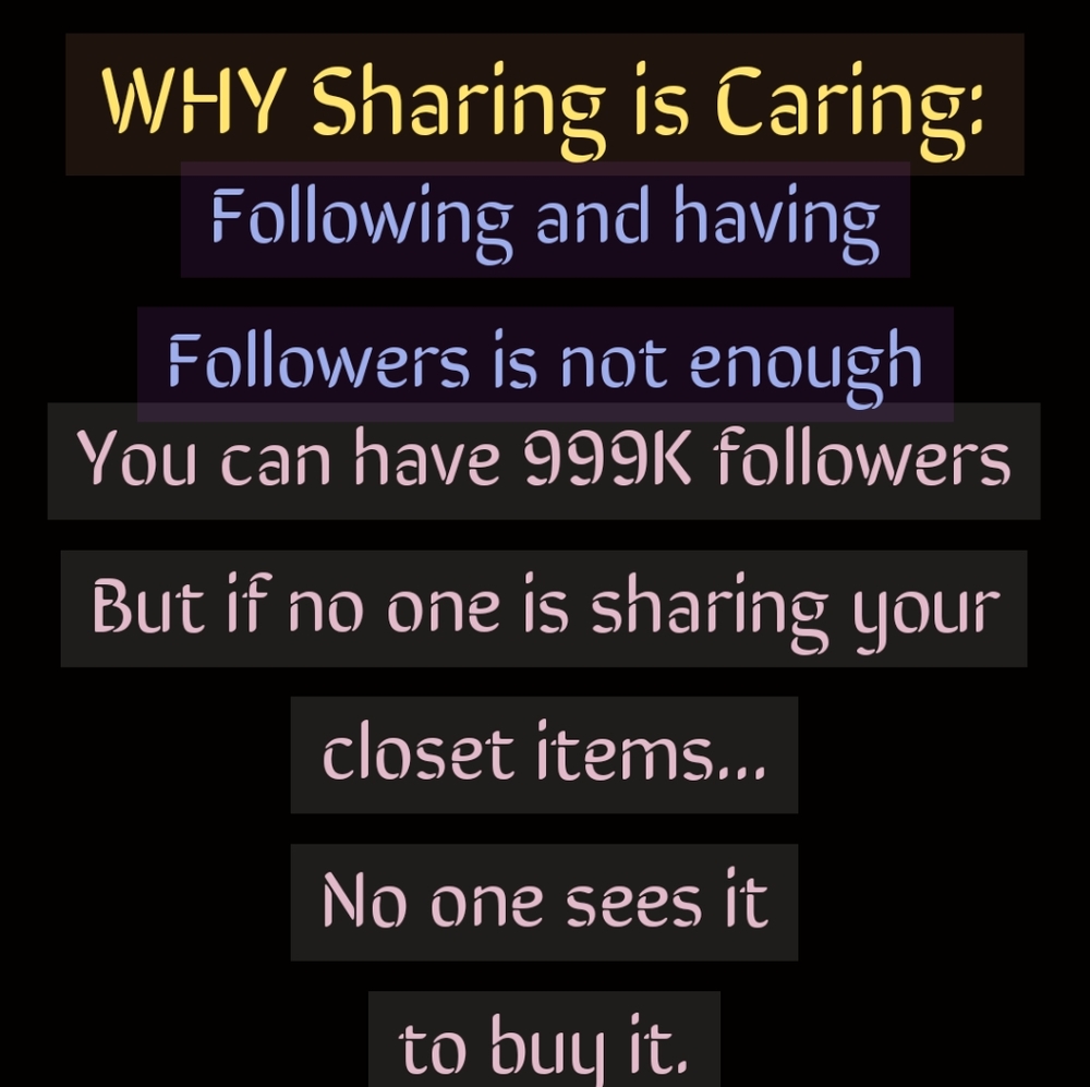 SHARING = VISIBILITY